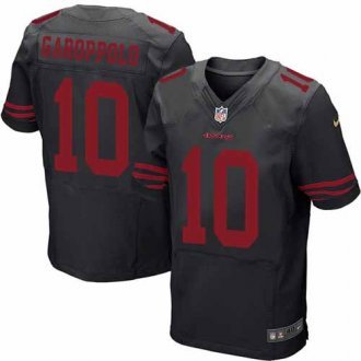 Elite Jimmy Garoppolo Jersey - San Francisco 49ers -10 Alternate Black Nike NFL