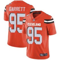 Nike Browns -95 Myles Garrett Orange Alternate Stitched NFL Vapor Untouchable Limited Jersey