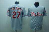 Philadelphia Phillies #27 Placido Polanco Stitched Grey MLB Jersey