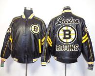 Boston Bruins Black NHL Leather Jacket