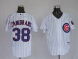 Chicago Cubs -38 Carlos Zambrano Stitched White MLB Jersey