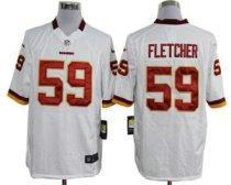 Nike Redskins -59 London Fletcher White Stitched NFL Game Jersey