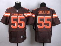 Nike Browns -55 Danny Shelton Brown Team Color Stitched NFL New Elite Jersey