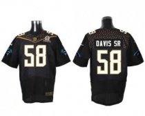 Nike Carolina Panthers -58 Thomas Davis Sr Black 2016 Pro Bowl Stitched NFL Elite Jersey