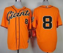 San Francisco Giants #8 Hunter Pence Orange Cool Base Stitched MLB Jersey