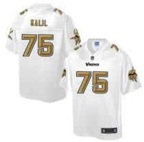 Nike Minnesota Vikings -75 Matt Kalil White NFL Pro Line Fashion Game Jersey