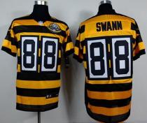 Nike Pittsburgh Steelers #88 Lynn Swann Yellow Black Alternate 80TH Throwback Men's Stitched NFL Eli