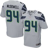 Nike Seahawks -94 Malik McDowell Grey Alternate Stitched NFL Elite Jersey