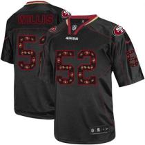 Nike San Francisco 49ers #52 Patrick Willis New Lights Out Black Men's Stitched NFL Elite Jersey