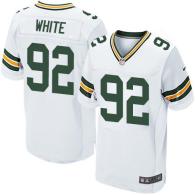 Nike Green Bay Packers #92 Reggie White White Men's Stitched NFL Elite Jersey