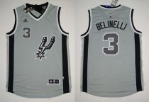 San Antonio Spurs -3 Marco Belinelli Grey Alternate Stitched NBA Jersey