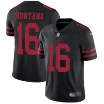 Nike 49ers -16 Joe Montana Black Alternate Stitched NFL Vapor Untouchable Limited Jersey