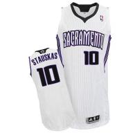 Sacramento Kings -10 Nik Stauskas White Revolution 30 Stitched NBA Jersey