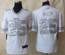Nike Buffalo Bills -25 LeSean McCoy White Stitched NFL Limited Platinum Jersey