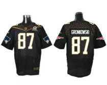 Nike New England Patriots -87 Rob Gronkowski Black 2016 Pro Bowl Stitched NFL Elite Jersey