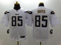 Nike San Diego Chargers #85 Antonio Gates White Men’s Stitched NFL New Elite Jersey