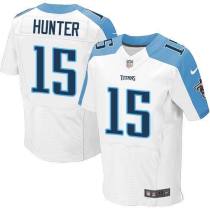 Nike Tennessee Titans -15 Justin Hunter White Stitched NFL Elite Jersey