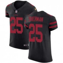 Nike 49ers -25 Richard Sherman Black Alternate Stitched NFL Vapor Untouchable Elite Jersey