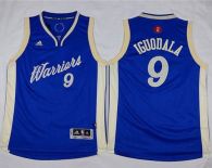 Golden State Warriors #9 Andre Iguodala Blue 2015-2016 Christmas Day Stitched Youth NBA Jersey