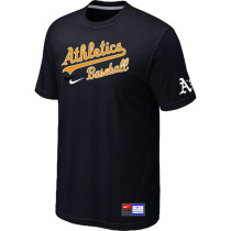 Oakland Athletics Black Nike Short Sleeve Practice T-Shirt