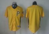 Pittsburgh Pirates Blank Yellow Cool Base Stitched MLB Jersey