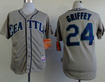 Seattle Mariners #24 Ken Griffey Stitched Grey Cool Base MLB Jersey