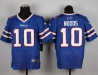 Nike Bills -10 Robert Woods Royal Blue Team Color Stitched NFL New Elite Jersey