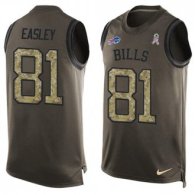 Nike Bills -81 Marcus Easley Green Stitched NFL Limited Salute To Service Tank Top Jersey