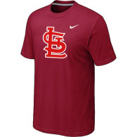 MLB St Louis Cardinals Heathered Red Nike Blended T-Shirt