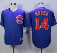 Chicago Cubs -14 Ernie Banks Blue New Cool Base Stitched MLB Jersey