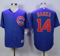 Chicago Cubs -14 Ernie Banks Blue New Cool Base Stitched MLB Jersey