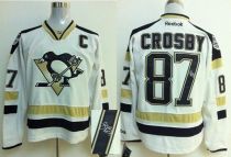 Pittsburgh Penguins -87 Sidney Crosby White 2014 Stadium Series Autographed Stitched NHL Jersey