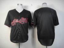 Cleveland Indians Blank Black Fashion Stitched MLB Jersey