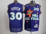Chicago Bulls -30 Scottie Pippen Purple 1995 All Star Stitched NBA Jersey