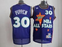 Chicago Bulls -30 Scottie Pippen Purple 1995 All Star Stitched NBA Jersey