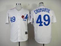 Mitchell And Ness Expos -49 Warren Cromartie White Throwback Stitched MLB Jersey