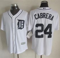 Detroit Tigers #24 Miguel Cabrera White New Cool Base Stitched MLB Jersey