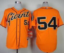 San Francisco Giants #54 Sergio Romo Orange Cool Base Stitched MLB Jersey