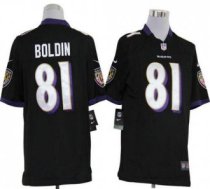 Nike Ravens -81 Anquan Boldin Black Alternate Men Stitched NFL Game Jersey