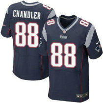 Nike New England Patriots -88 Scott Chandler Navy Blue Team Color Stitched NFL Elite Jersey