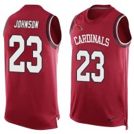 Nike Arizona Cardinals -23 Chris Johnson Red Team Color Stitched NFL Limited Tank Top Jersey