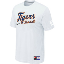 Detroit Tigers White Nike Short Sleeve Practice T-Shirt
