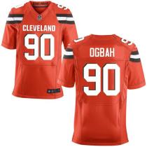 Nike Browns -90 Emmanuel Ogbah Orange Alternate Stitched NFL New Elite Jersey