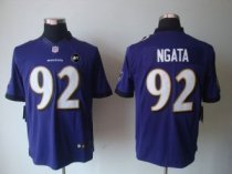 Nike Ravens -92 Haloti Ngata Purple Team Color With Art Patch Men Stitched NFL Limited Jersey