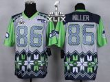 Nike Seattle Seahawks #86 Zach Miller Grey Super Bowl XLIX Men's Stitched NFL Elite Noble Fashion Je
