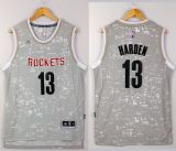 Houston Rockets -13 James Harden Grey City Light Stitched NBA Jersey