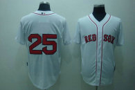 Boston Red Sox #25 Mike Lowell Stitched White MLB Jersey