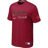 MLB Houston Astros Red Nike Short Sleeve Practice T-Shirt