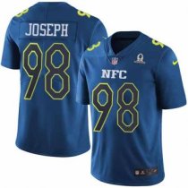 Nike Vikings -98 Linval Joseph Navy Stitched NFL Limited NFC 2017 Pro Bowl Jersey