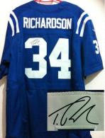 Nike Indianapolis Colts #34 Trent Richardson Royal Blue Team Color Men's Stitched NFL Elite Autograp